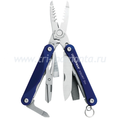 Мультитул Leatherman Squirt ES4 синий — ответ на вопрос: что подарить на 23 февраля папе